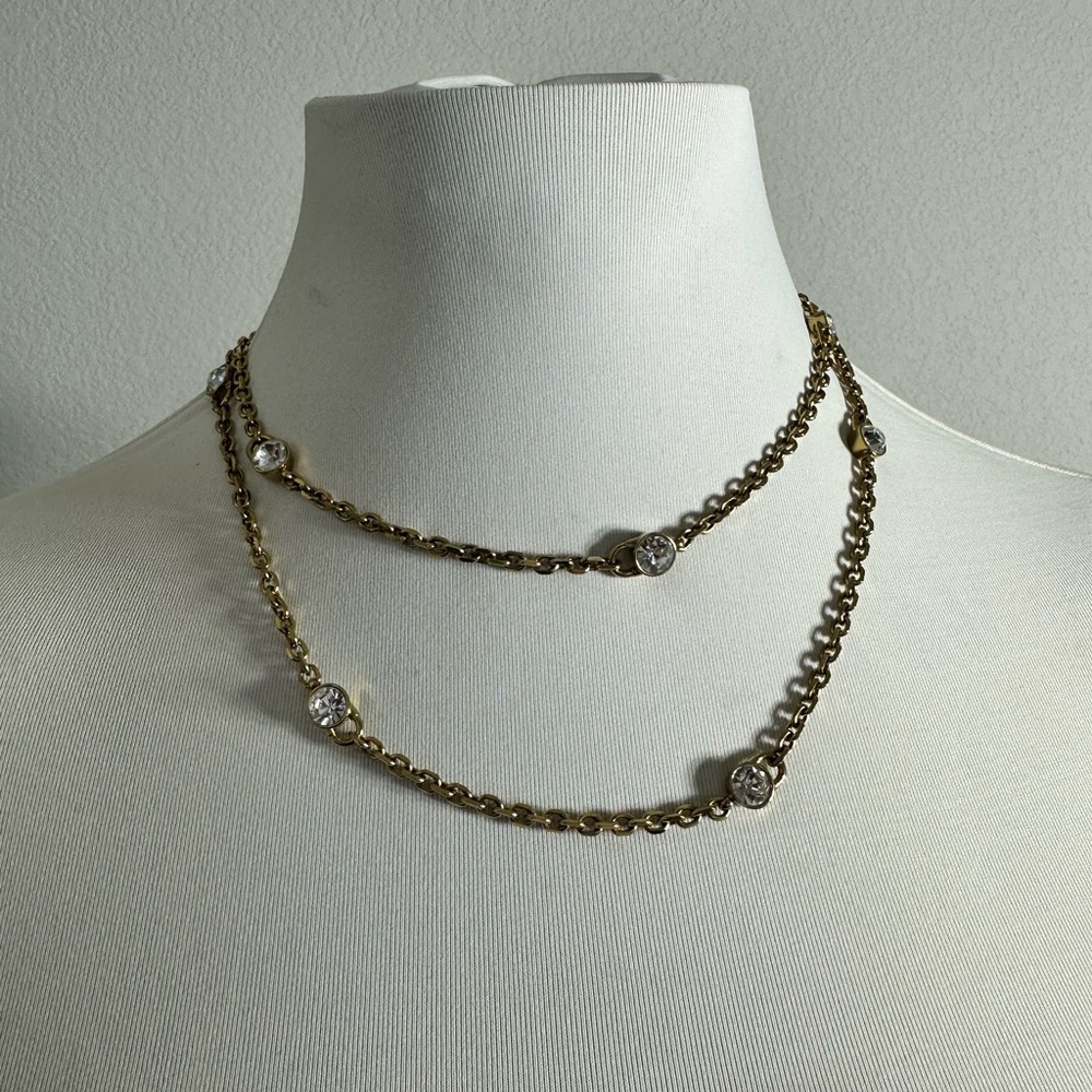 Michael Kors gold tone padlock necklace. Rare - Picture 5 of 8